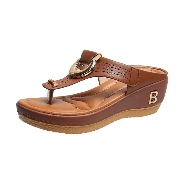 Cross-Border Foreign Trade Women's Shoes Summer New Beach Thong Wedge Sandals Women's European and American Style Sandals in Stock — feature 13