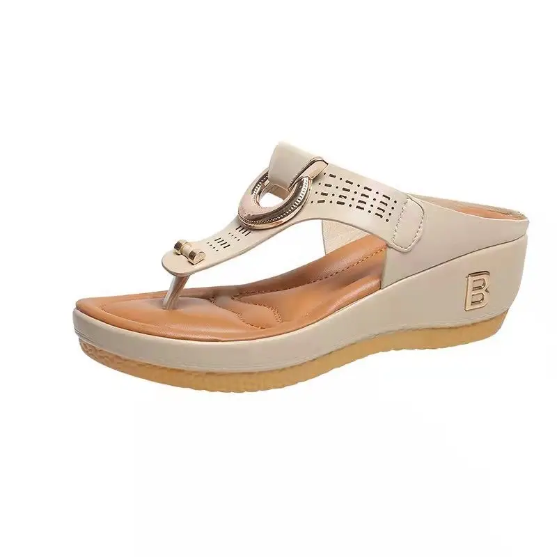 Cross-Border Foreign Trade Women's Shoes Summer New Beach Thong Wedge Sandals Women's European and American Style Sandals in Stock — feature 14