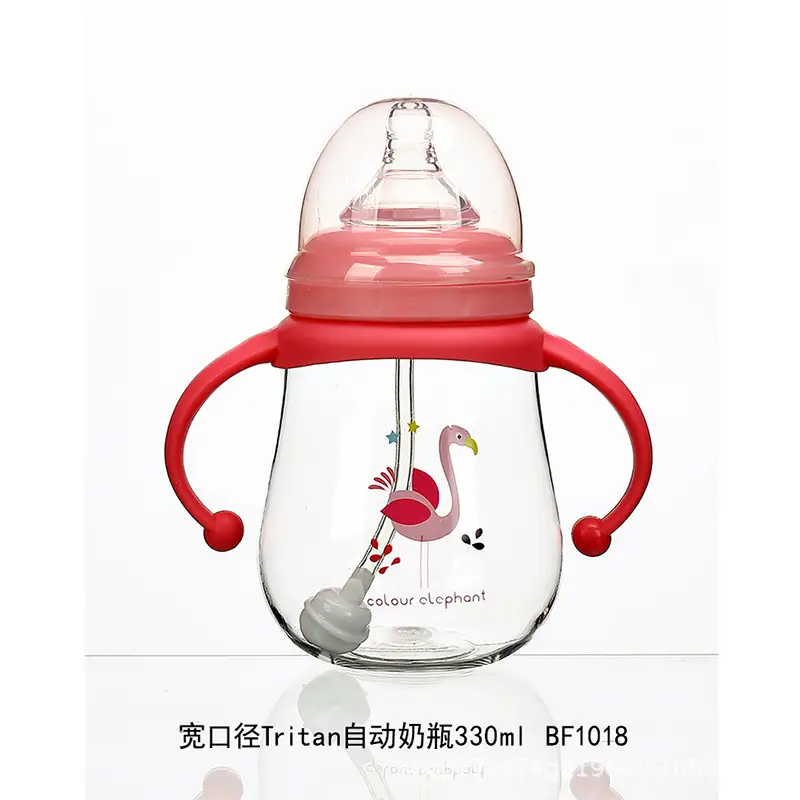 Little Elephant Colorful Ppsu Baby Bottle Wide Caliber Large Baby Anti-Flatulence and Fall-Resistant Newborn Baby Straw with Handle Duckbill — feature 15