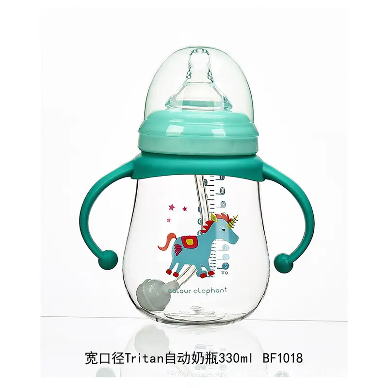 Little Elephant Colorful Ppsu Baby Bottle Wide Caliber Large Baby Anti-Flatulence and Fall-Resistant Newborn Baby Straw with Handle Duckbill — feature 16