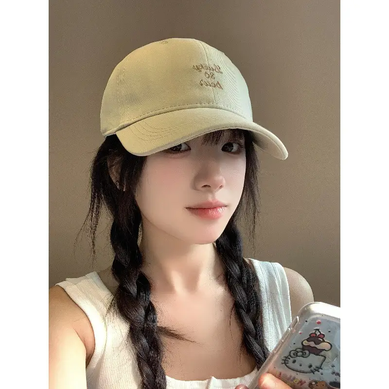 Women Korean Letter Embroidered Baseball Cap Sunshade - Image 10