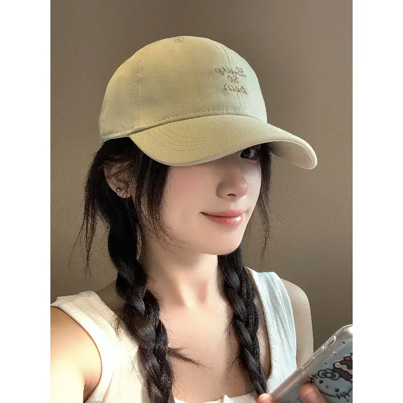 Women Korean Letter Embroidered Baseball Cap Sunshade - Image 11