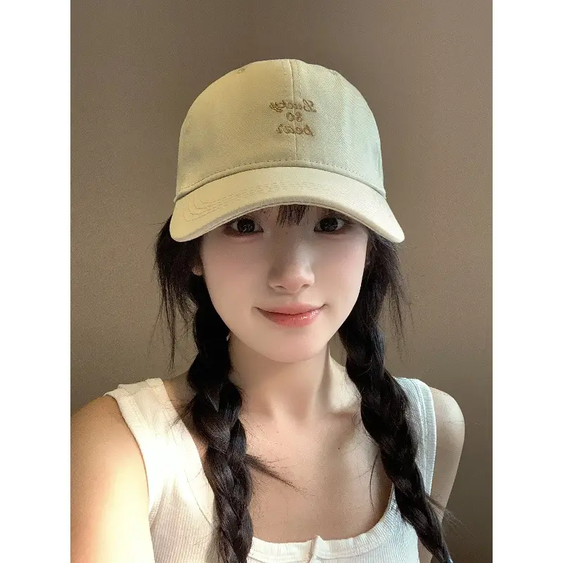 Women Korean Letter Embroidered Baseball Cap Sunshade - Image 12