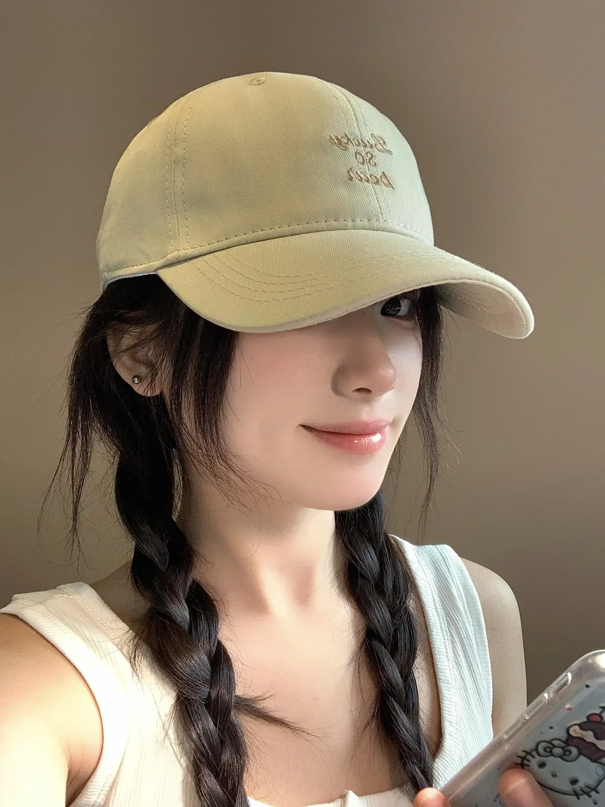 Women Korean Letter Embroidered Baseball Cap Sunshade — feature 14