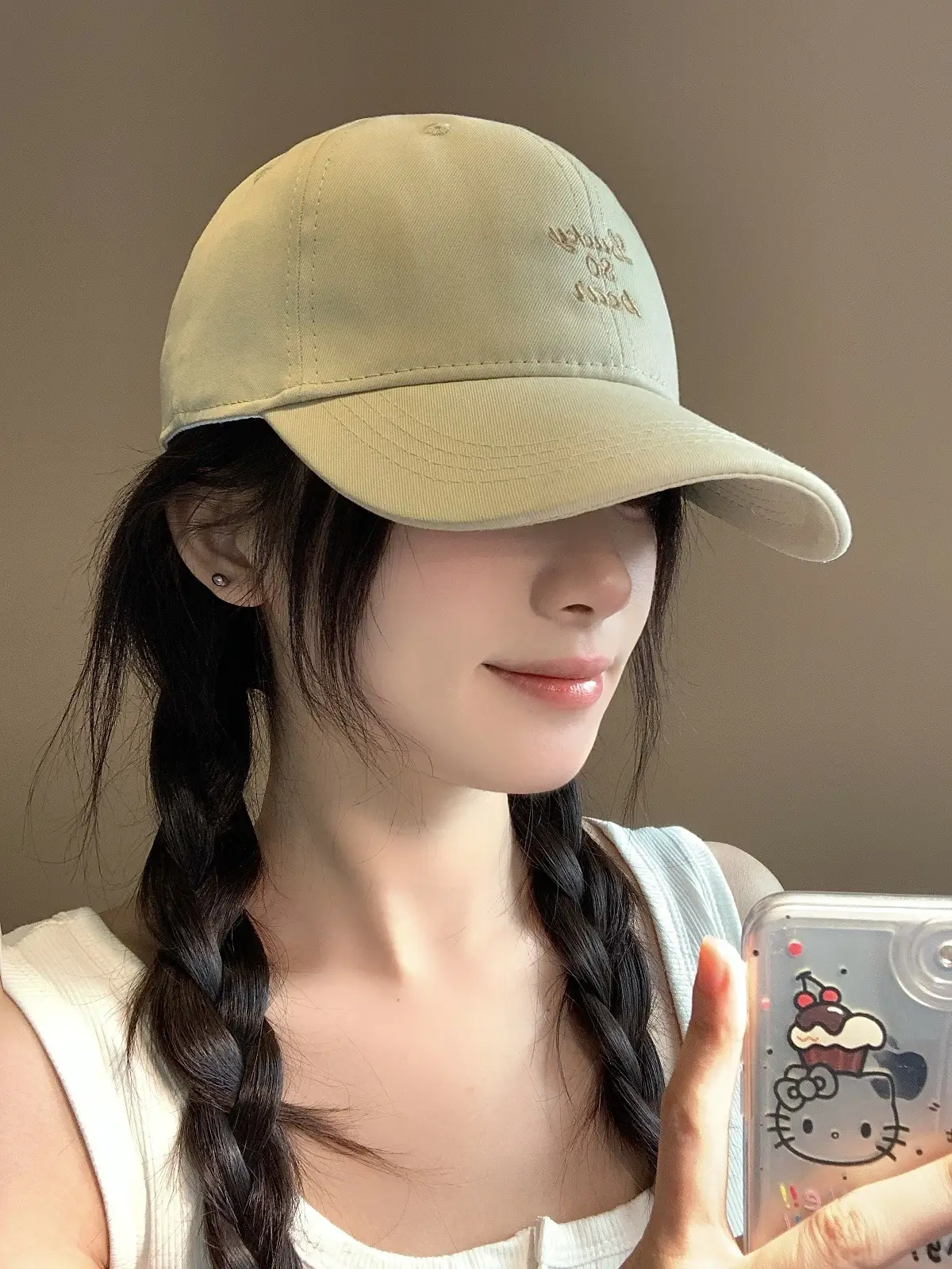 Women Korean Letter Embroidered Baseball Cap Sunshade — feature 22