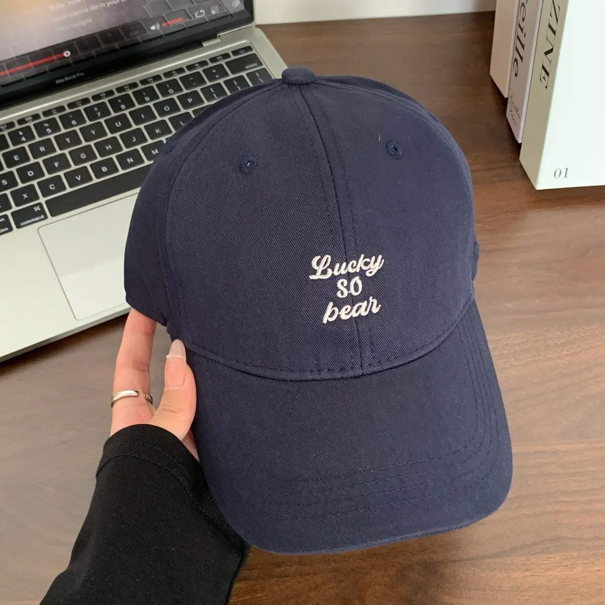 Women Korean Letter Embroidered Baseball Cap Sunshade - Image 5