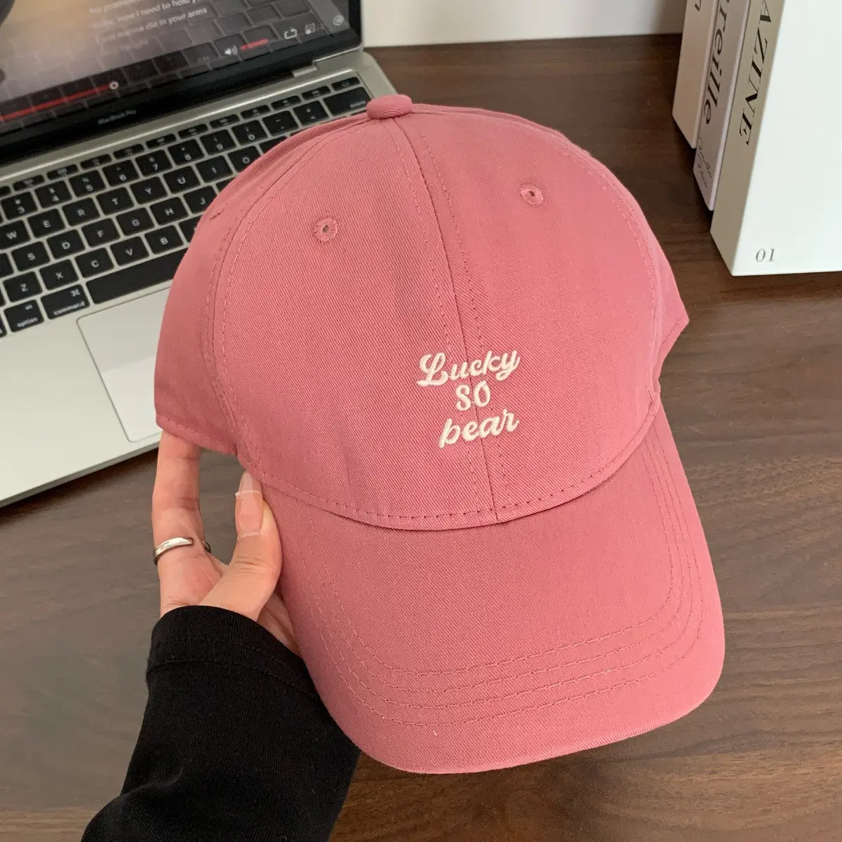 Women Korean Letter Embroidered Baseball Cap Sunshade - Image 8