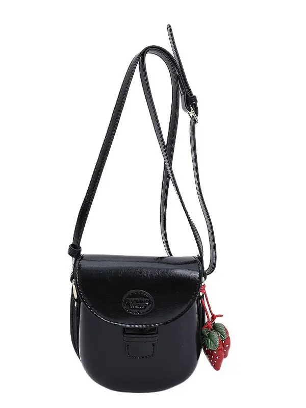 Red Mini Saddle Crossbody Bag for Women Autumn Winter 2025