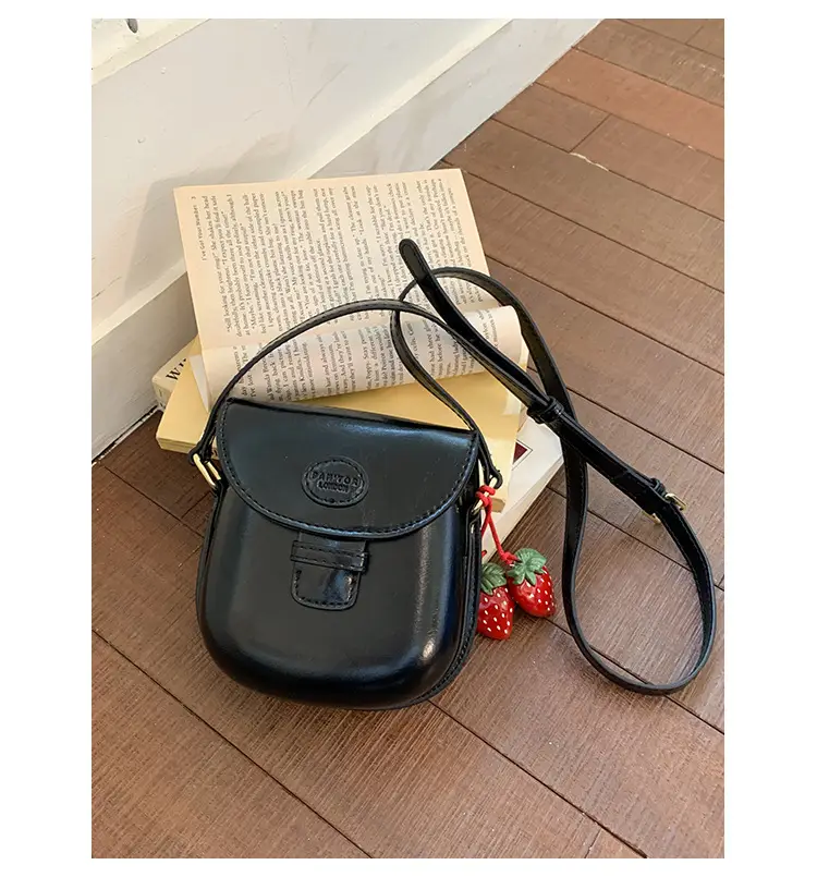 Red Mini Saddle Crossbody Bag for Women Autumn Winter 2025 — feature 18