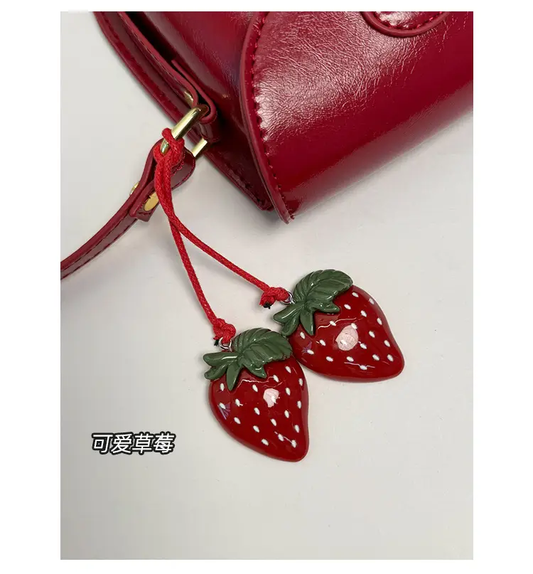 Red Mini Saddle Crossbody Bag for Women Autumn Winter 2025 — feature 3