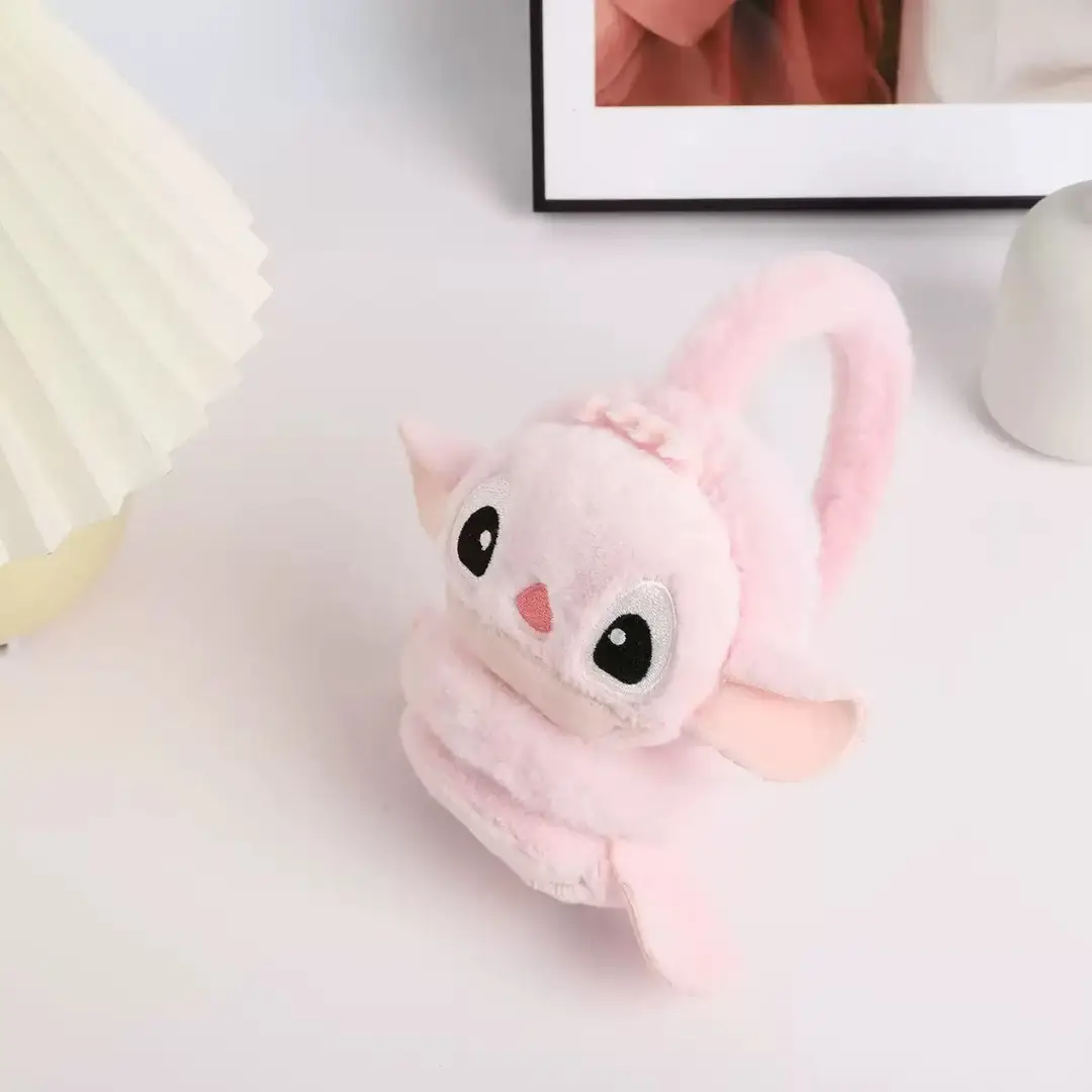 Winter Kidsren's Cartoon Stitch Warm Earmuffs Plush Anti-Cold and Anti-Freeze Thickeneded Ear Warmer Ear Protection Ear Bag
