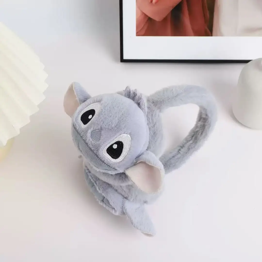 Winter Kidsren's Cartoon Stitch Warm Earmuffs Plush Anti-Cold and Anti-Freeze Thickeneded Ear Warmer Ear Protection Ear Bag