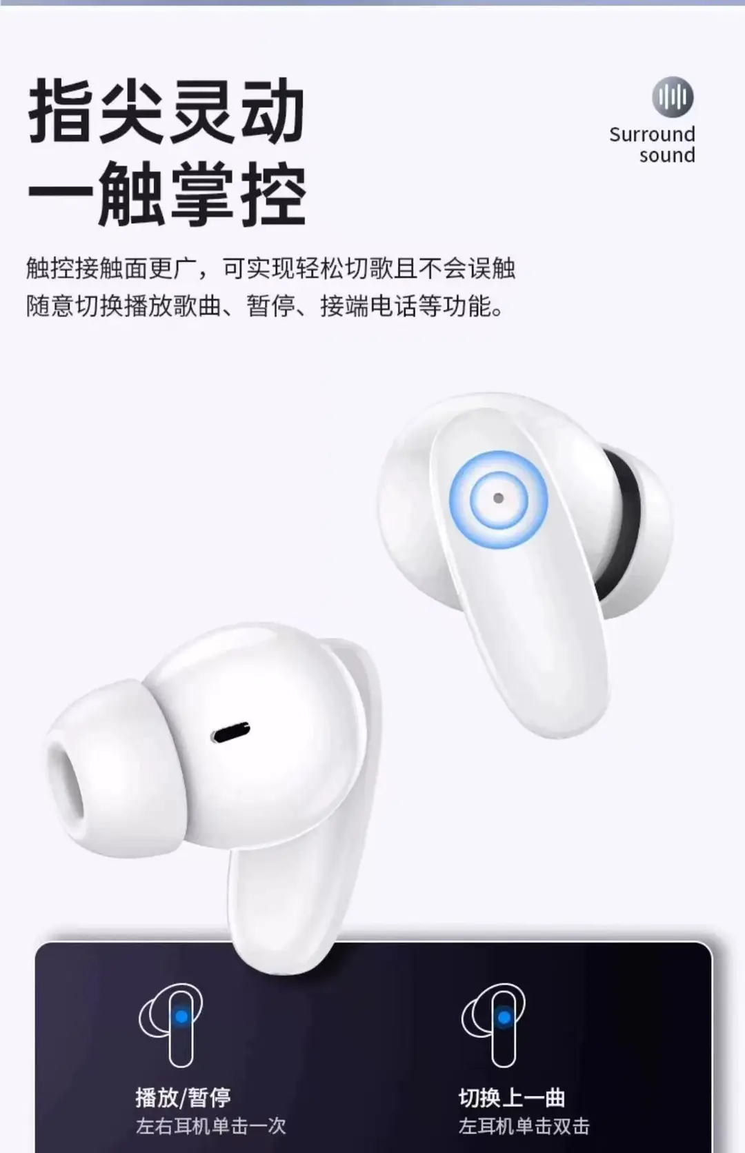 26 New Models of In-Ear S90 Wireless Bluetooth Headphones with Long Battery Life, Noise Reduction, Sports Performance, and Berlin Sound True Wireless Headphones — feature 16