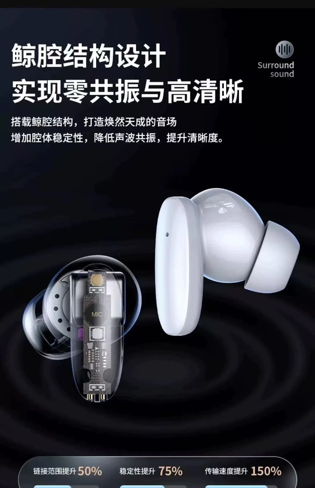 26 New Models of In-Ear S90 Wireless Bluetooth Headphones with Long Battery Life, Noise Reduction, Sports Performance, and Berlin Sound True Wireless Headphones — feature 8