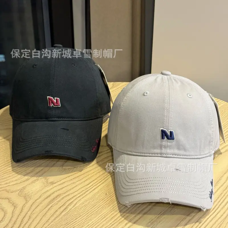Gray Navy Logo Baseball Cap for Men Women - Image 8