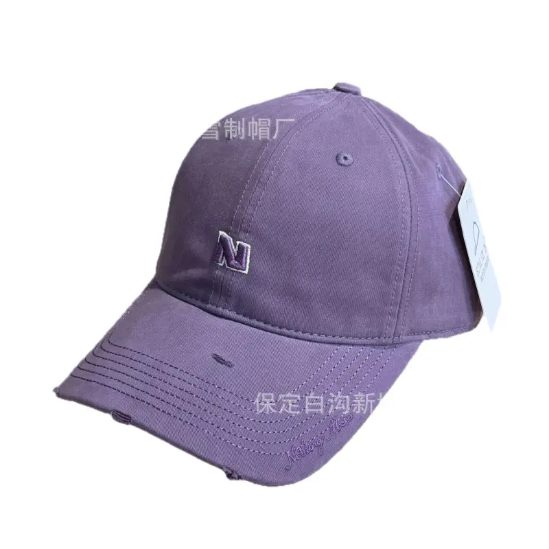 Gray Navy Logo Baseball Cap for Men Women - Image 12