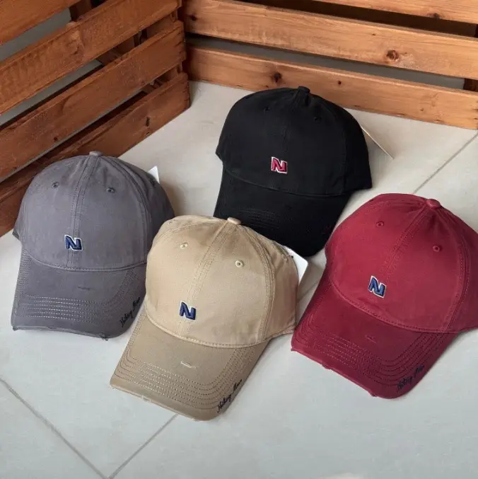 Gray Navy Logo Baseball Cap for Men Women — feature 4