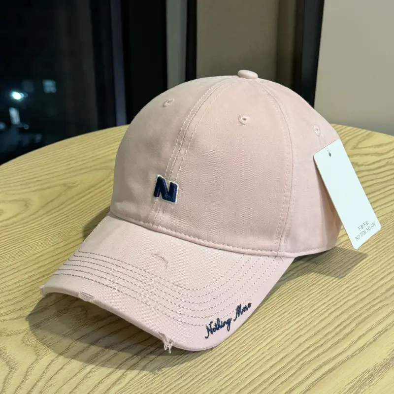 Gray Navy Logo Baseball Cap for Men Women - Image 5