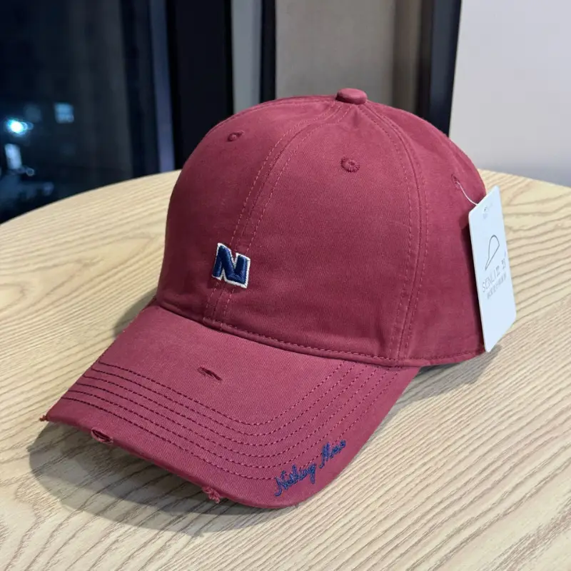 Gray Navy Logo Baseball Cap for Men Women - Image 6