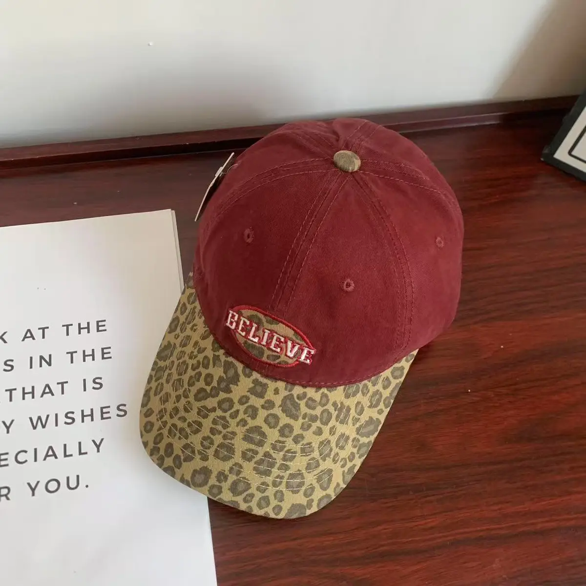 Women Leopard Print Baseball Cap with Duckbill Design - Image 3