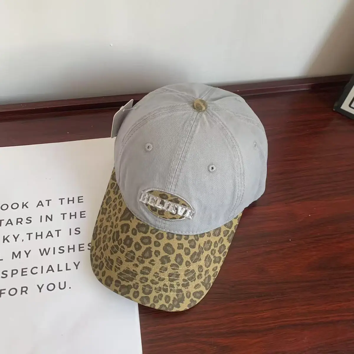 Women Leopard Print Baseball Cap with Duckbill Design - Image 4