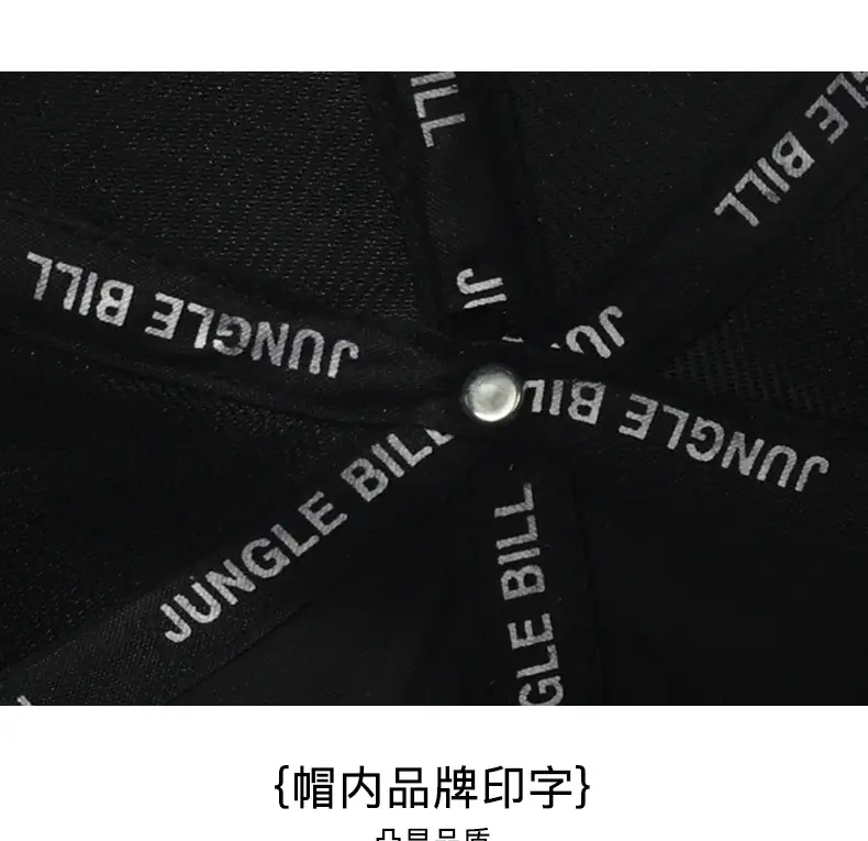 Jungle Bill Black Cap with Gold Embroidery — feature 18