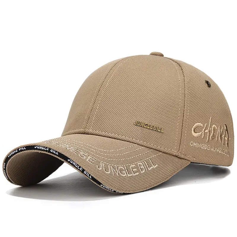 Jungle Bill Black Cap with Gold Embroidery