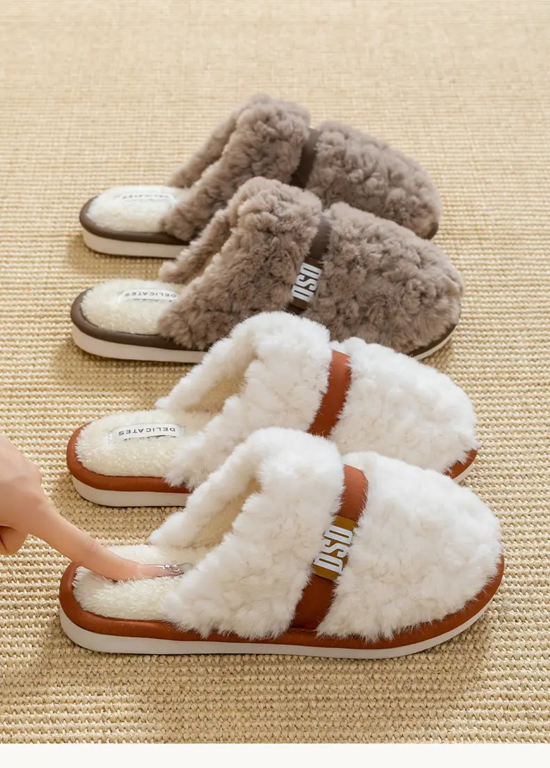 Warm Plush Cotton Slippers for Women Winter — feature 21