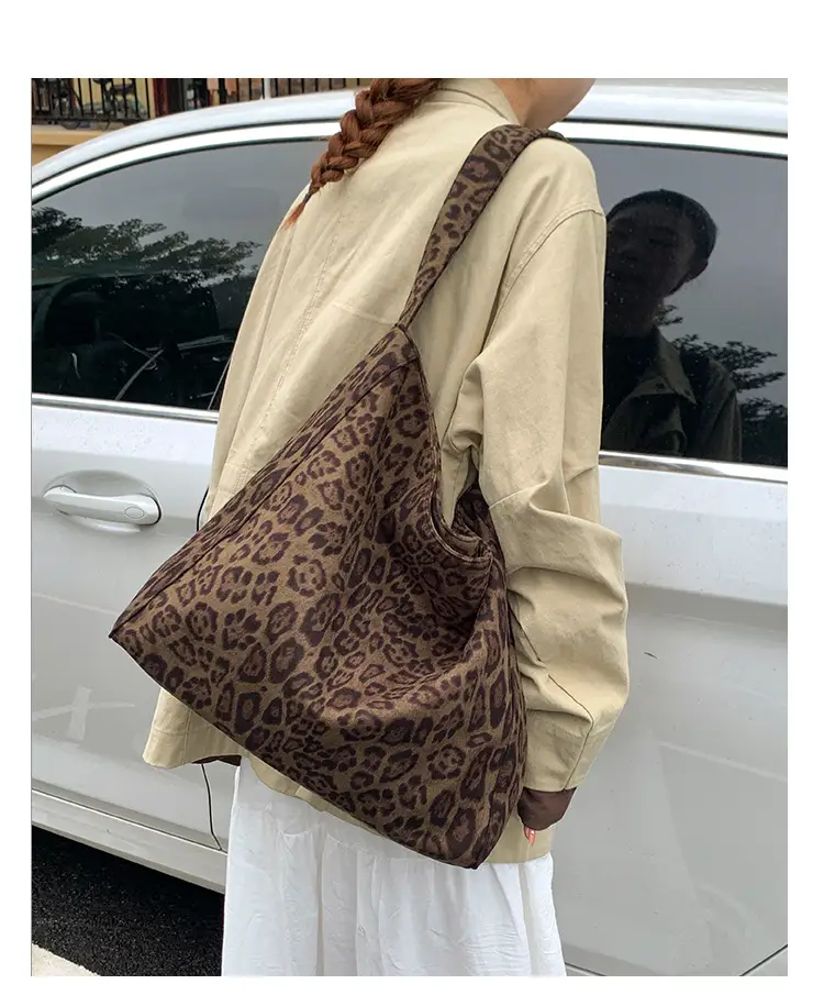 2025 Leopard Print Woolen Shoulder Bag for Women — feature 15