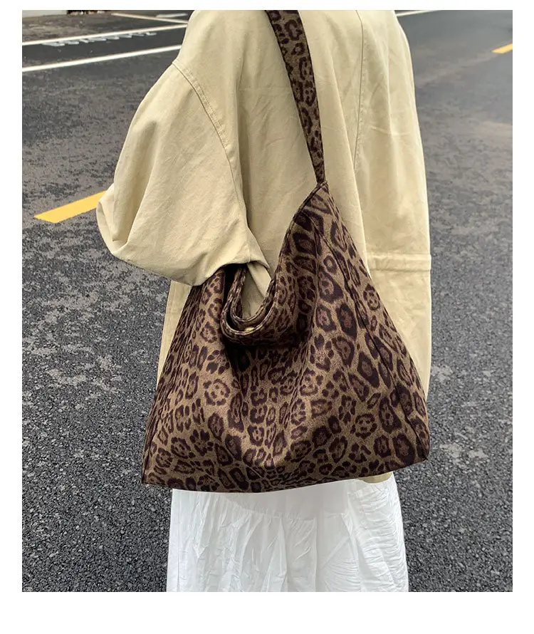 2025 Leopard Print Woolen Shoulder Bag for Women — feature 19