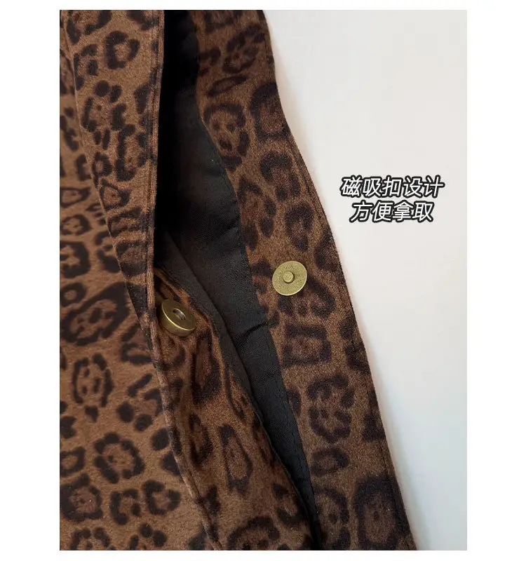 2025 Leopard Print Woolen Shoulder Bag for Women — feature 6