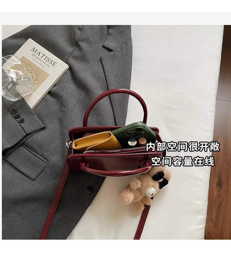 Women Shoulder Bag Red Leather 2025 Autumn New — feature 12