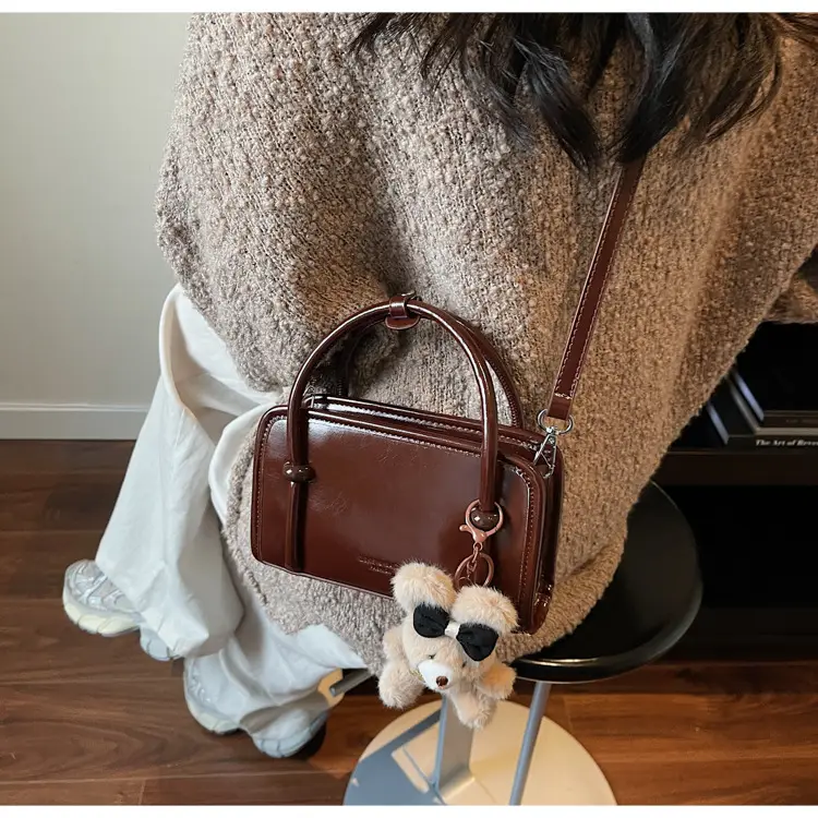 Women Shoulder Bag Red Leather 2025 Autumn New — feature 20