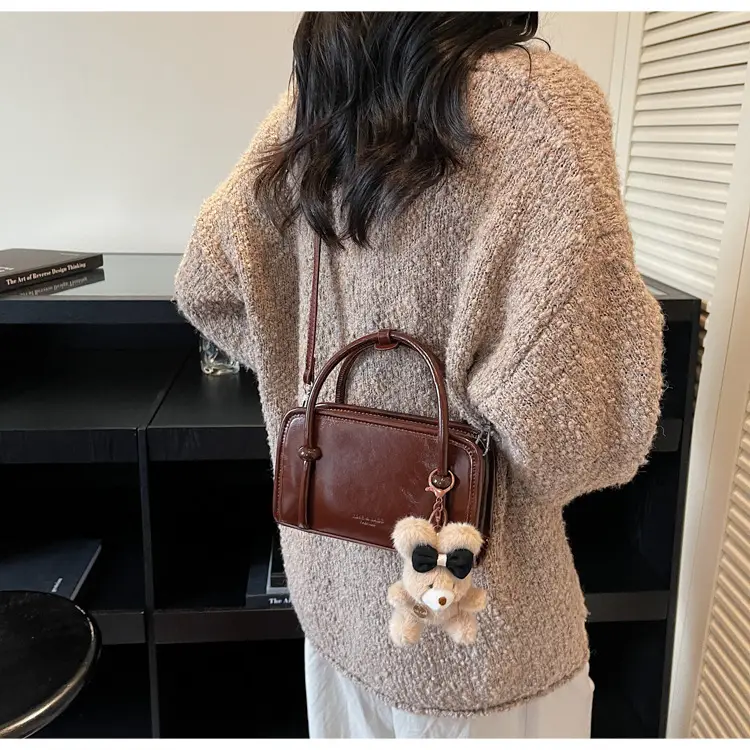 Women Shoulder Bag Red Leather 2025 Autumn New — feature 21