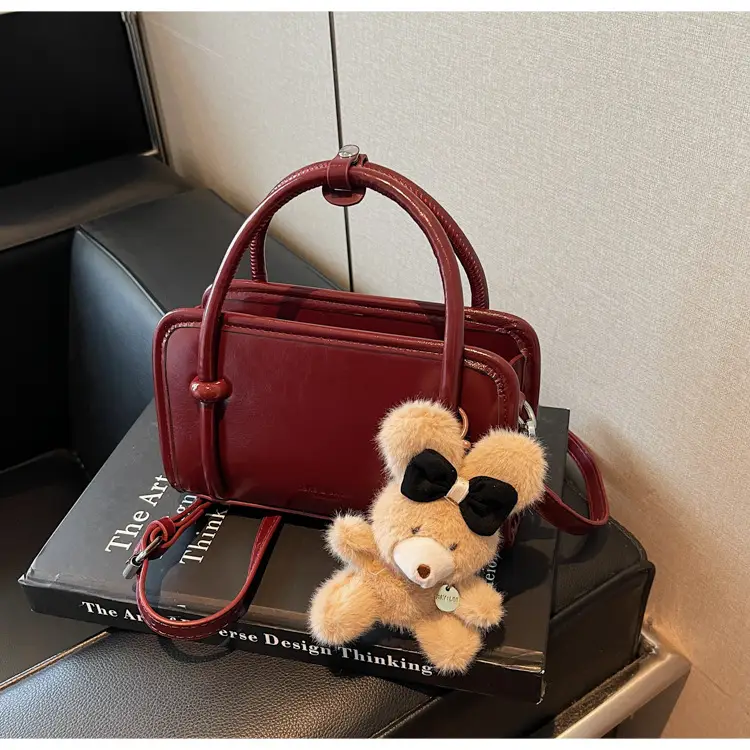 Women Shoulder Bag Red Leather 2025 Autumn New — feature 30