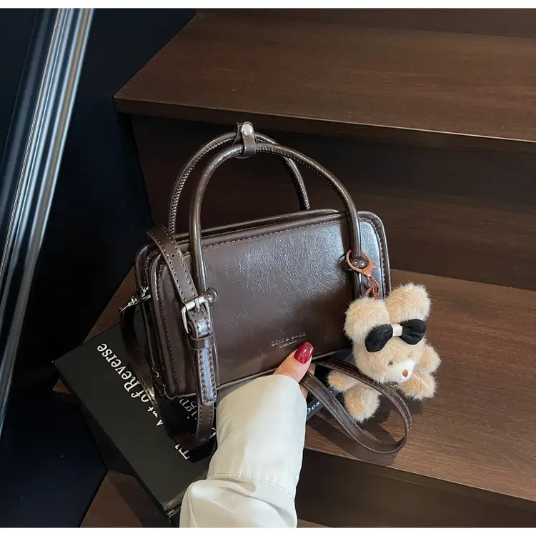 Women Shoulder Bag Red Leather 2025 Autumn New — feature 32