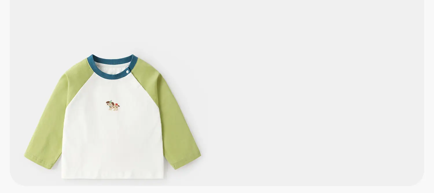 Kaka Panda Boys Long Sleeve T-Shirt White Blue 7A Antibacterial — feature 6
