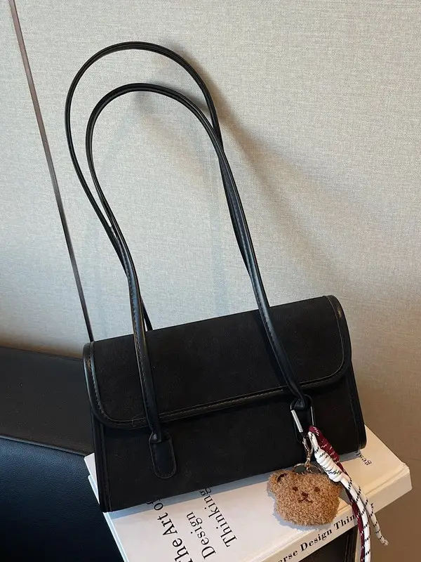 Women's Brown Retro Shoulder Bag Large Capacity 2025 - Image 7