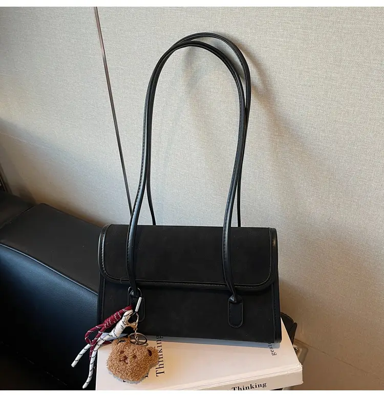 Women's Brown Retro Shoulder Bag Large Capacity 2025 — feature 30