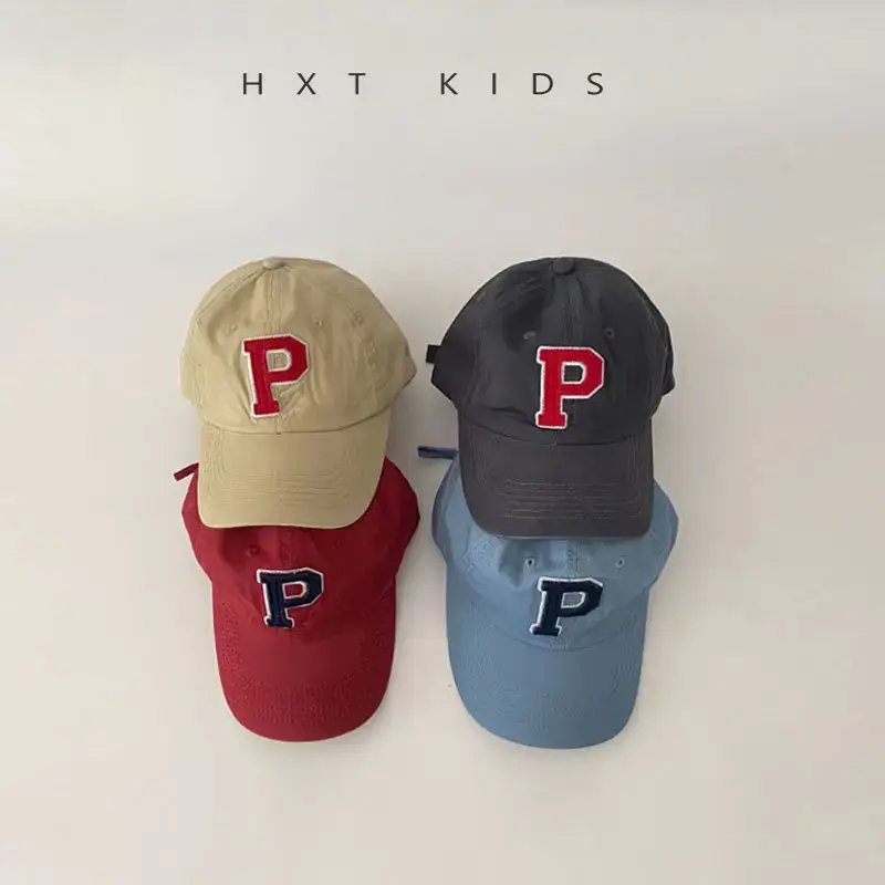 Children's P Letter Cap Set of 3