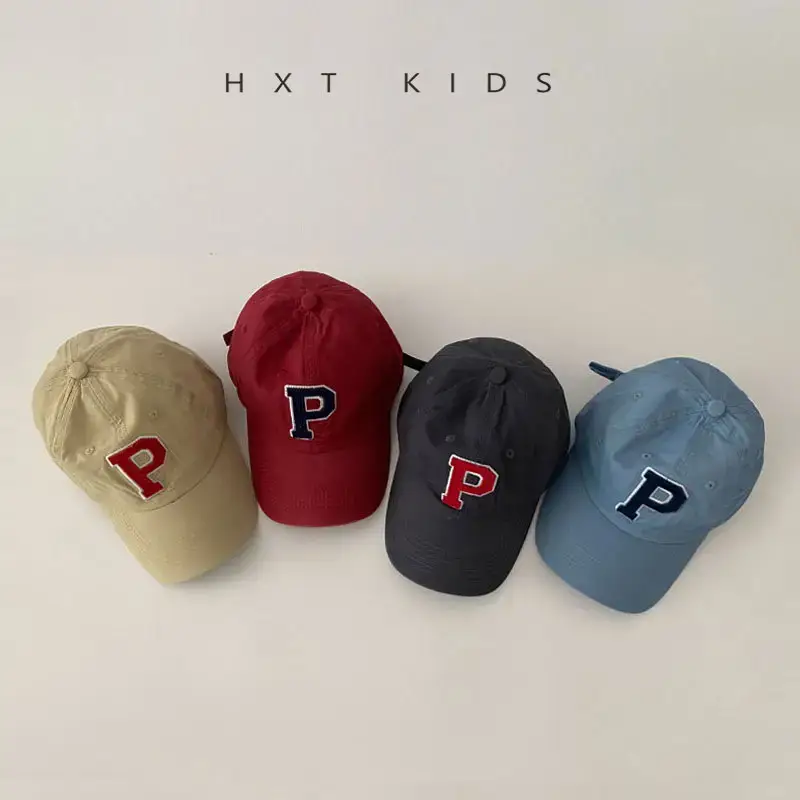 Children's P Letter Cap Set of 3