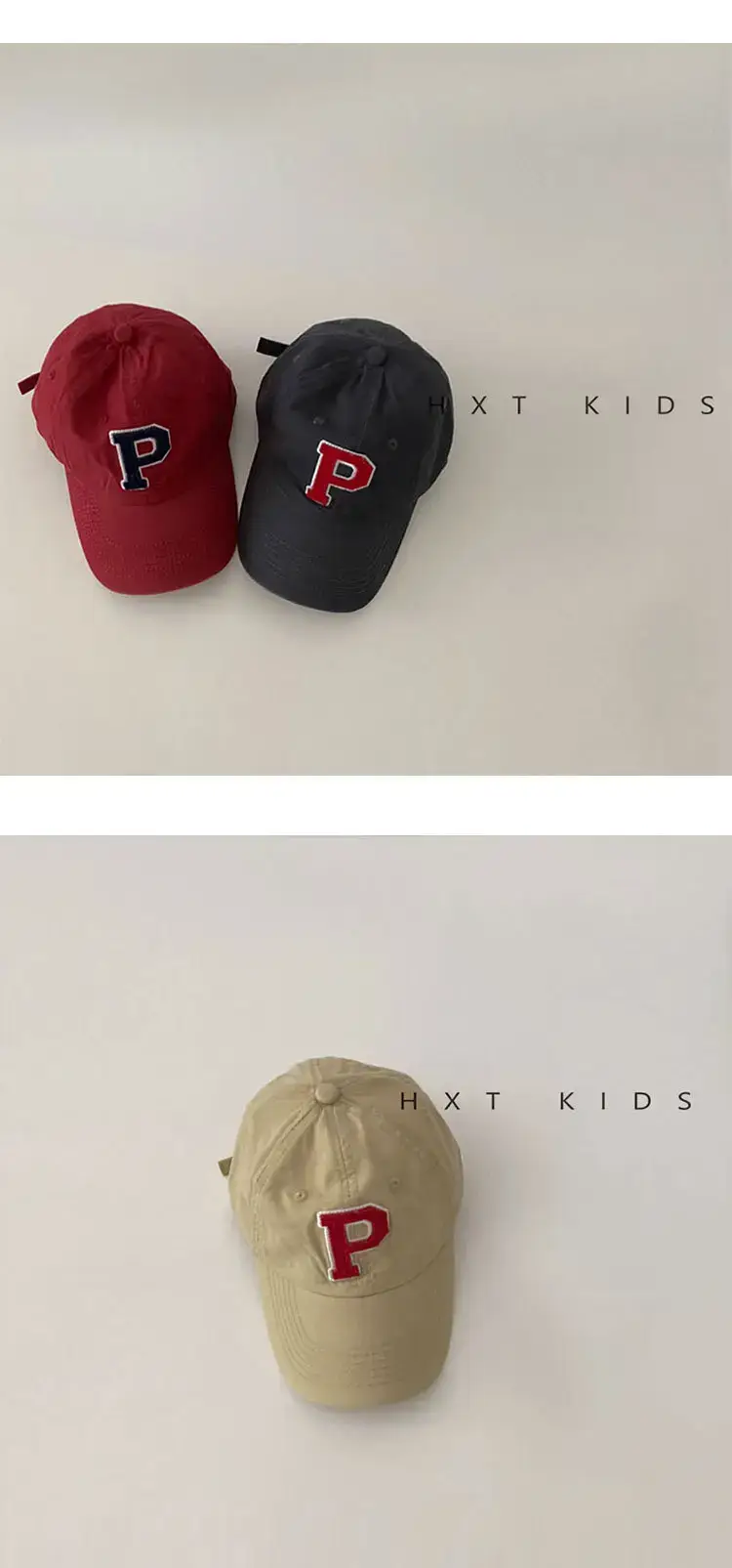 Children's P Letter Cap Set of 3 — feature 6