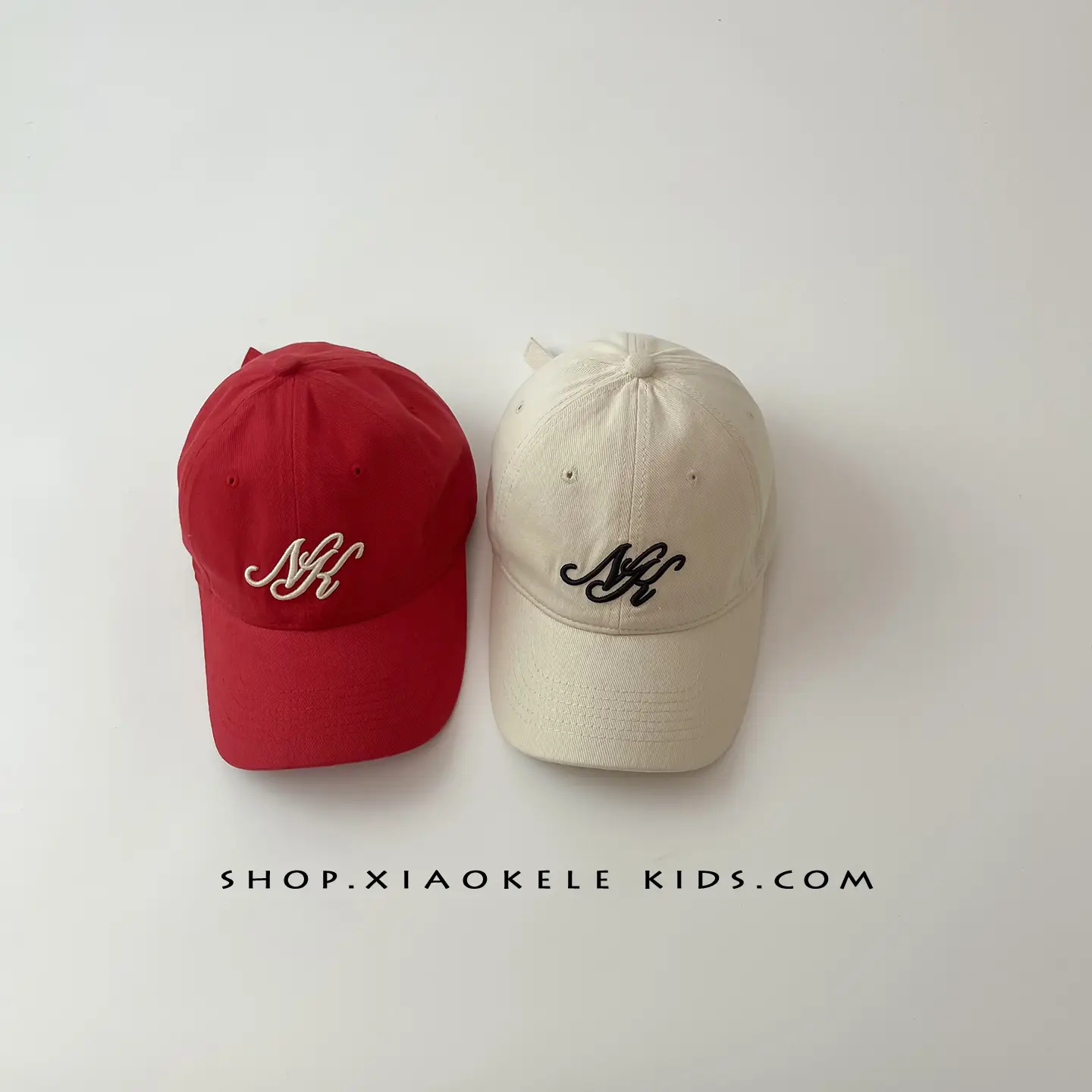 Red Embroidered Baseball Cap for Kids Sunshade Hat - Image 5