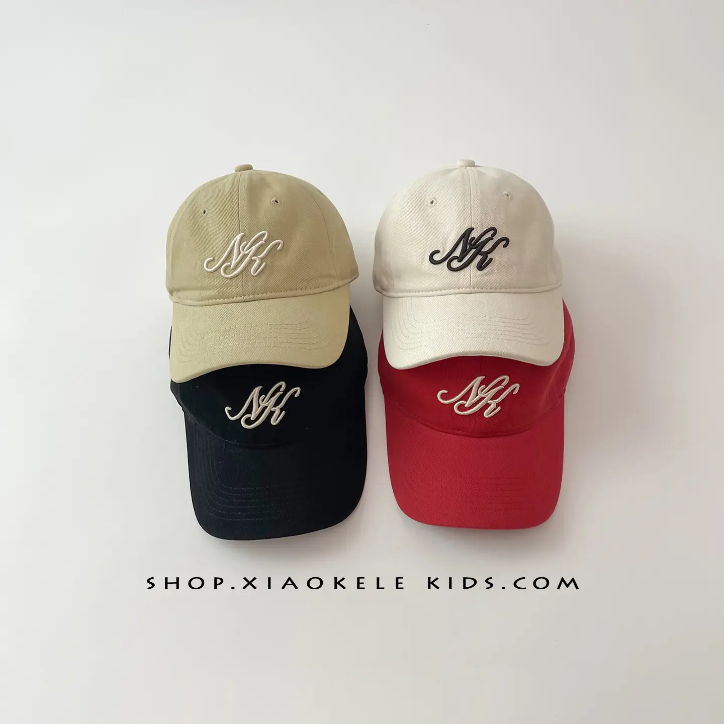 Red Embroidered Baseball Cap for Kids Sunshade Hat - Image 7