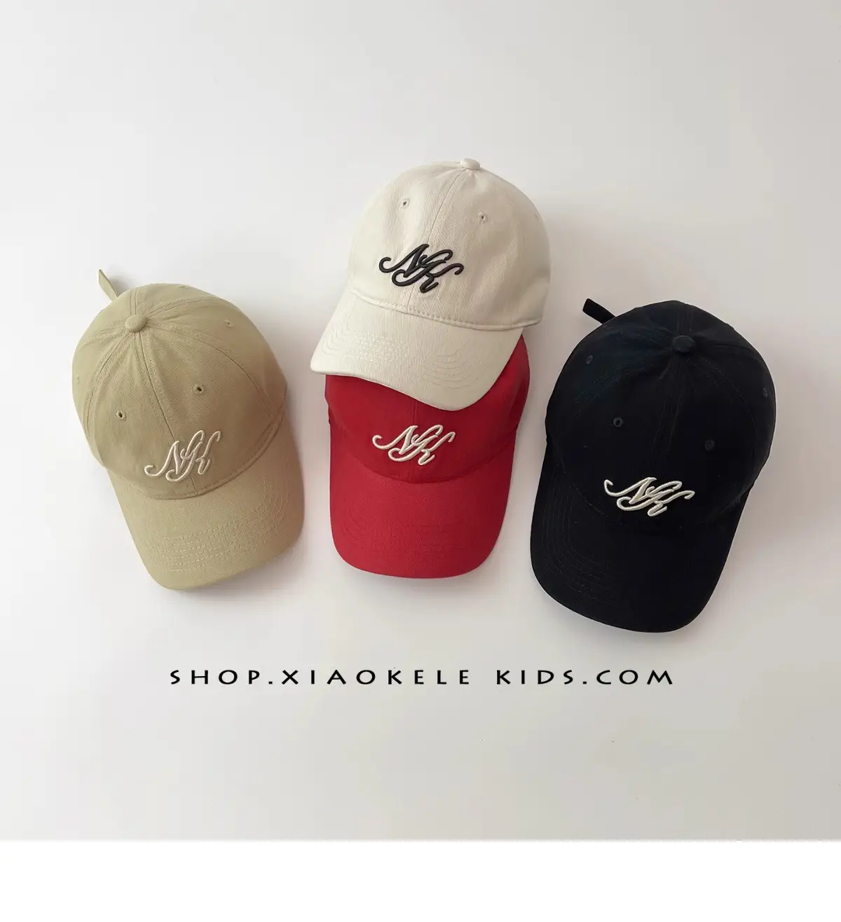 Red Embroidered Baseball Cap for Kids Sunshade Hat — feature 2