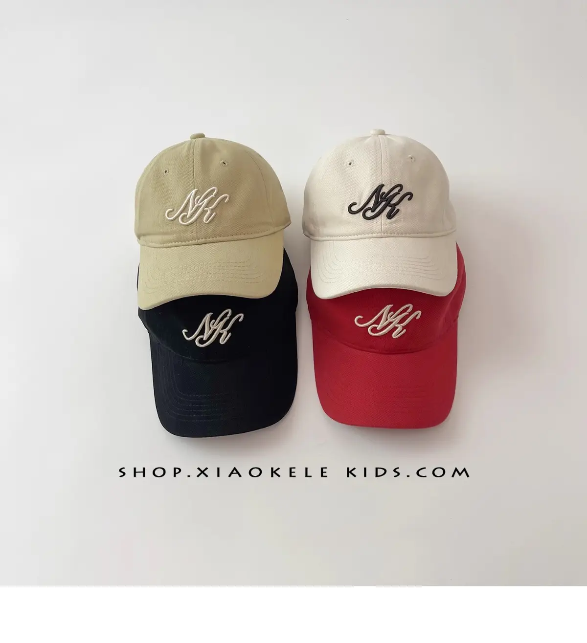 Red Embroidered Baseball Cap for Kids Sunshade Hat — feature 4