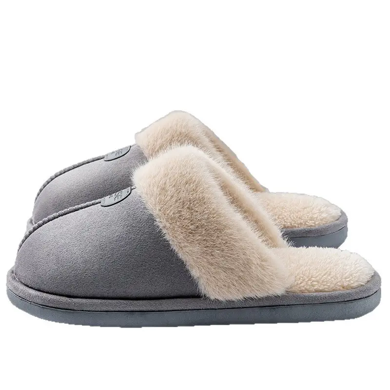 Women's Cotton Slippers for Autumn and Winter 2025, New Indoor Home Thick Warm Plush Maternity Cotton Slippers for Outdoor Wear - Image 8