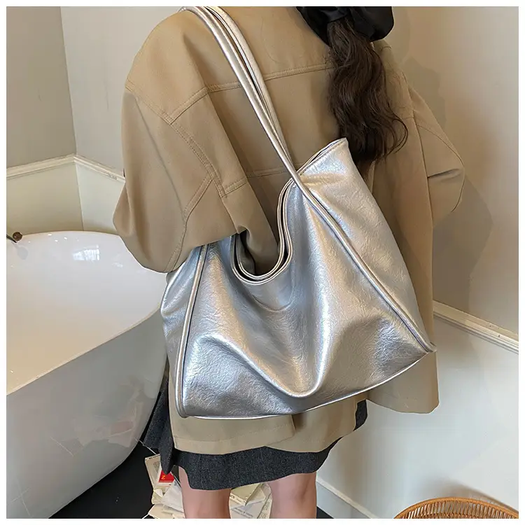 Women Large Capacity Leather Tote Bag Brown 2025 — feature 26