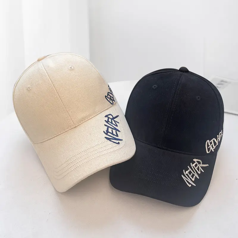 Women Letter Embroidered Baseball Cap Brown Winter Autumn — feature 19