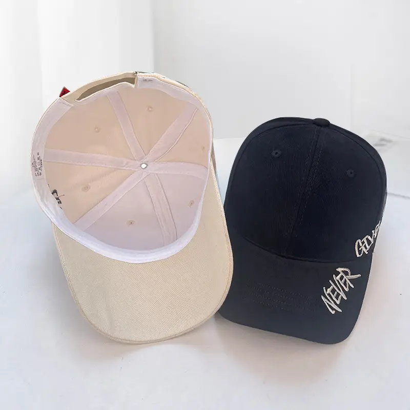 Women Letter Embroidered Baseball Cap Brown Winter Autumn — feature 21